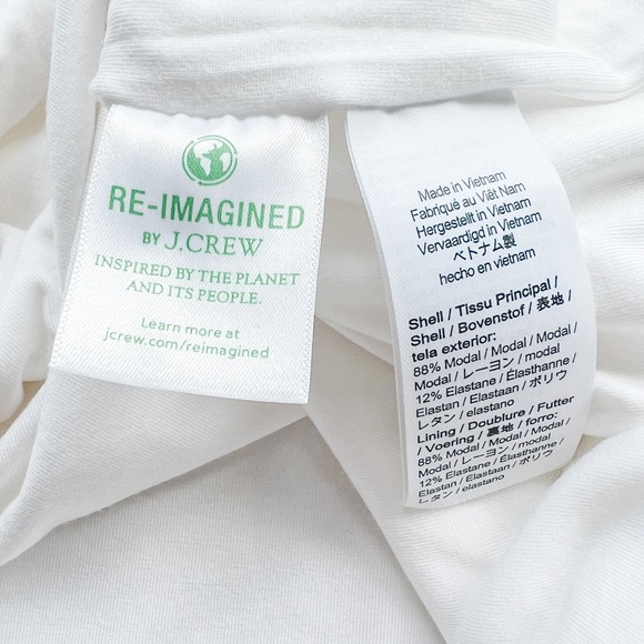 J. Crew Asymmetrical Top, Size M, White - Picture 6 of 6